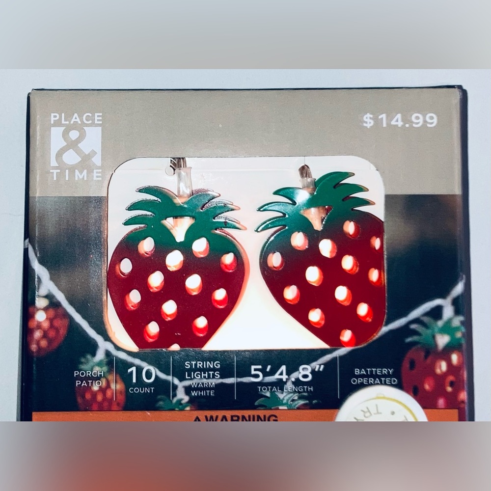 Place & Time Strawberry String Lights - NEW! - Picture 2 of 4